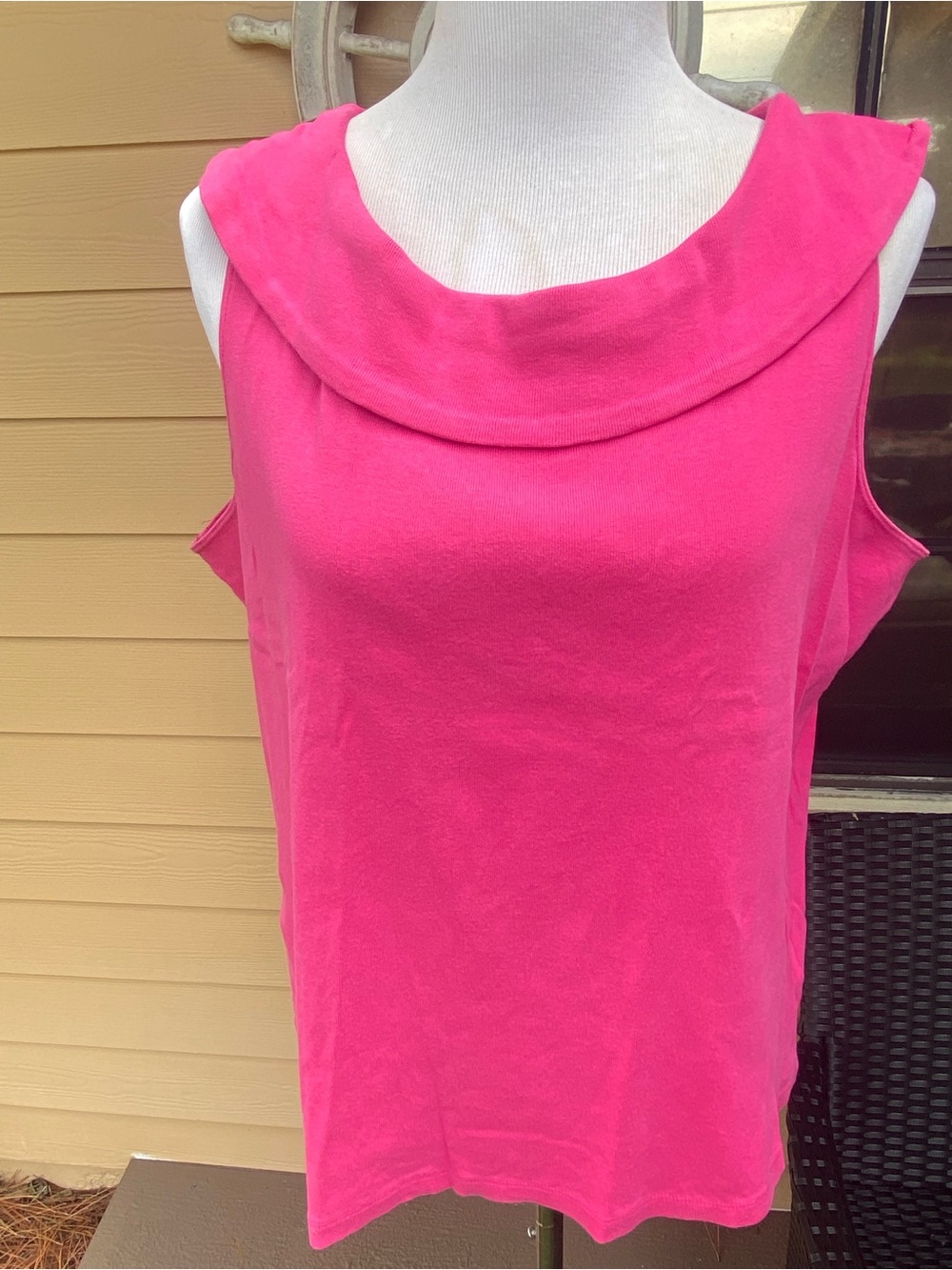 RAFAELLA Hot Pink Sleeveless Top